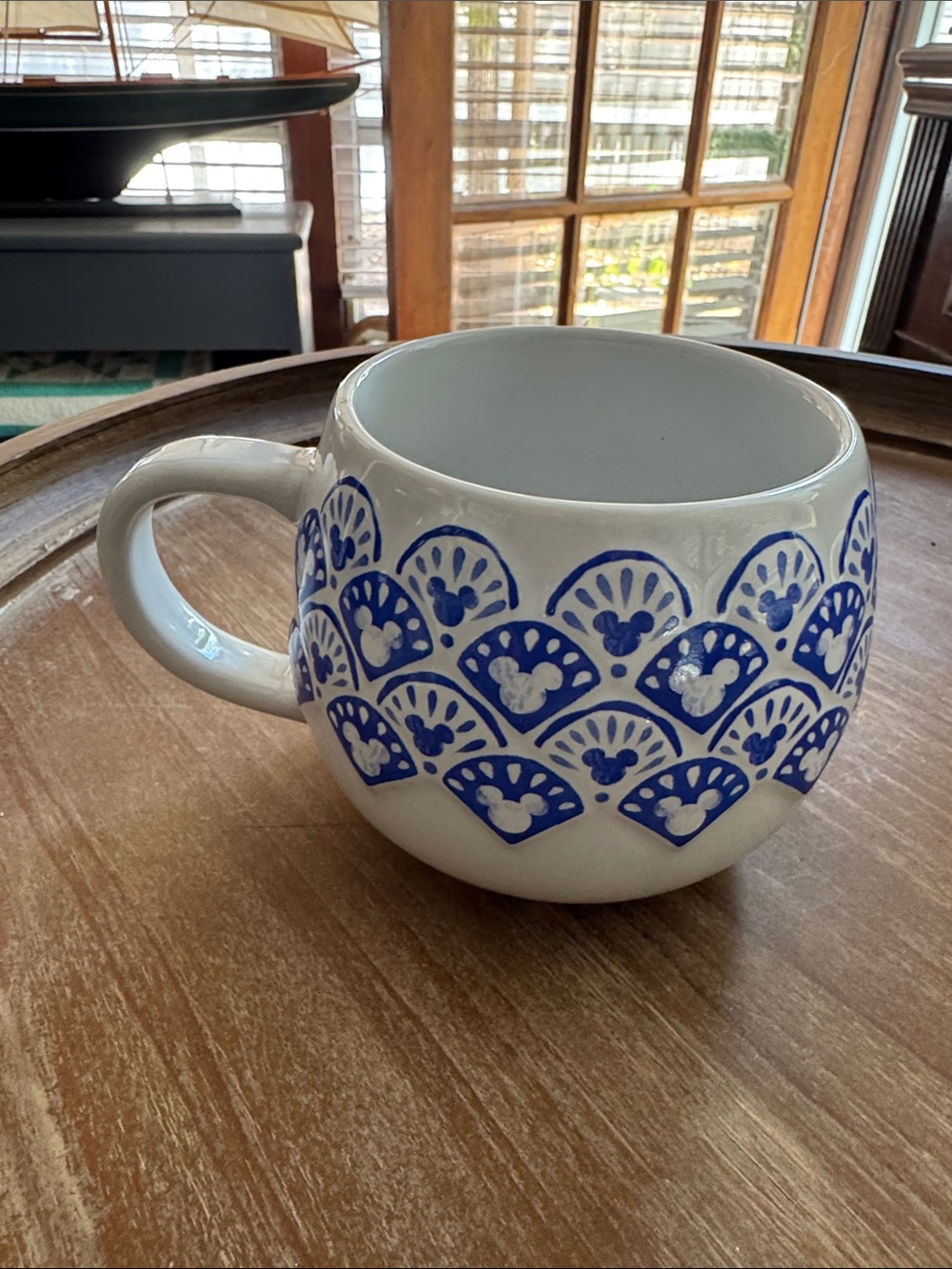 Disney White Stoneware Mug with Black Logo